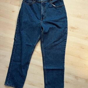 Abercrombie & Fitch Curve Love 90s straight ultra high rise 30 short